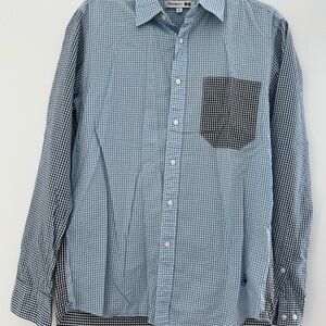 JW ANDERSON x Uniqlo Blue and Black Checkered Shirt
